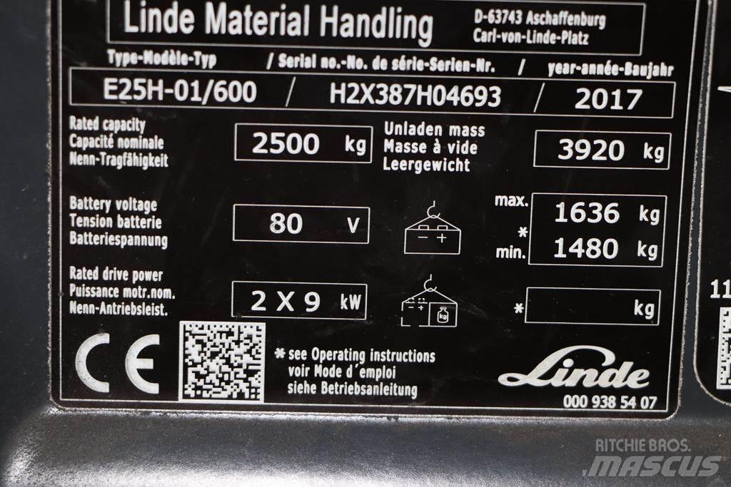 Linde E25H-01/600 Elektrische heftrucks