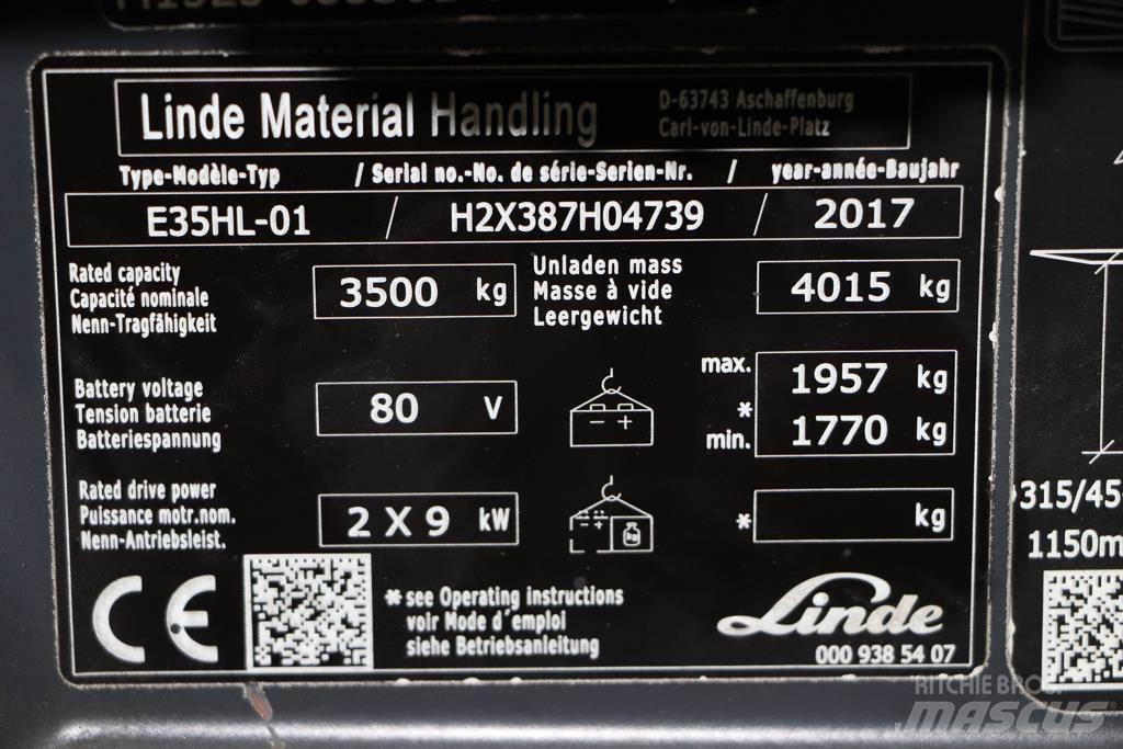 Linde E35HL-01 Elektrische heftrucks