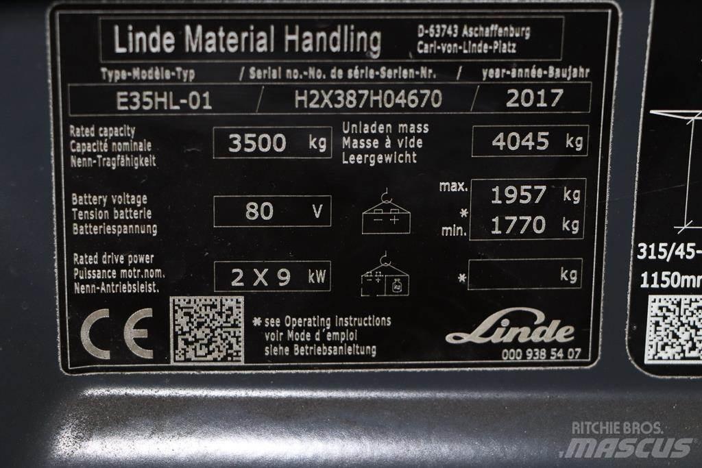 Linde E35HL-01 Elektrische heftrucks