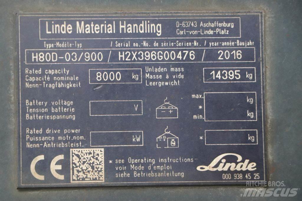 Linde H80D-03/900 Diesel heftrucks