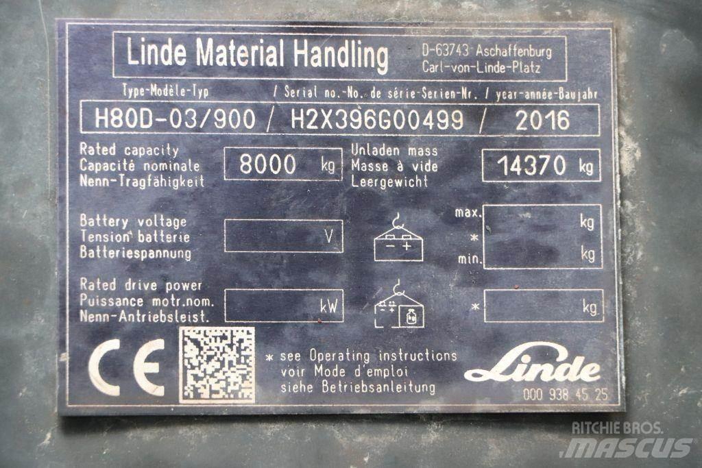 Linde H80D-03/900 Diesel heftrucks