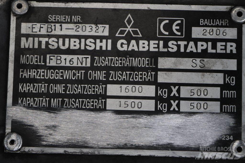 Mitsubishi FB16NT Elektrische heftrucks