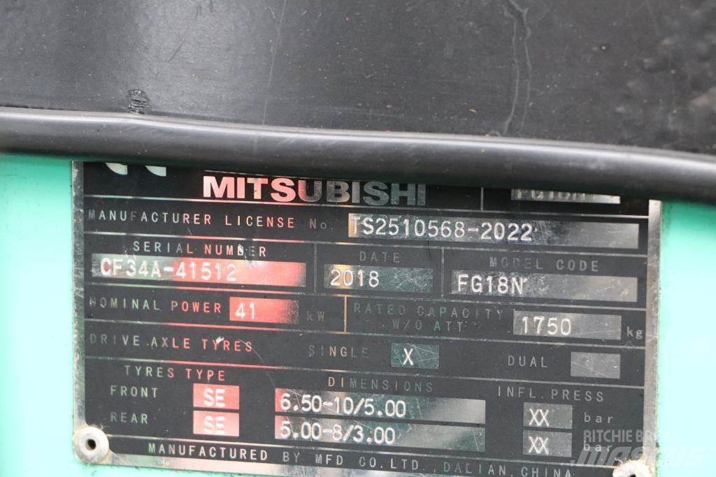 Mitsubishi FG18NT LPG heftrucks
