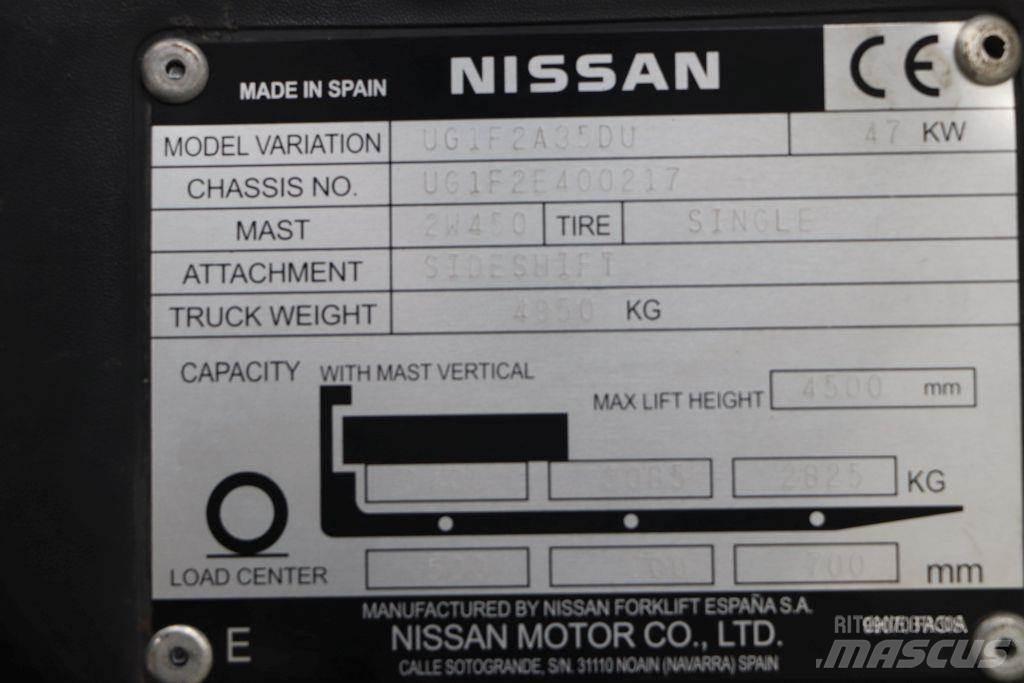 Nissan UG1F2A35DU LPG heftrucks