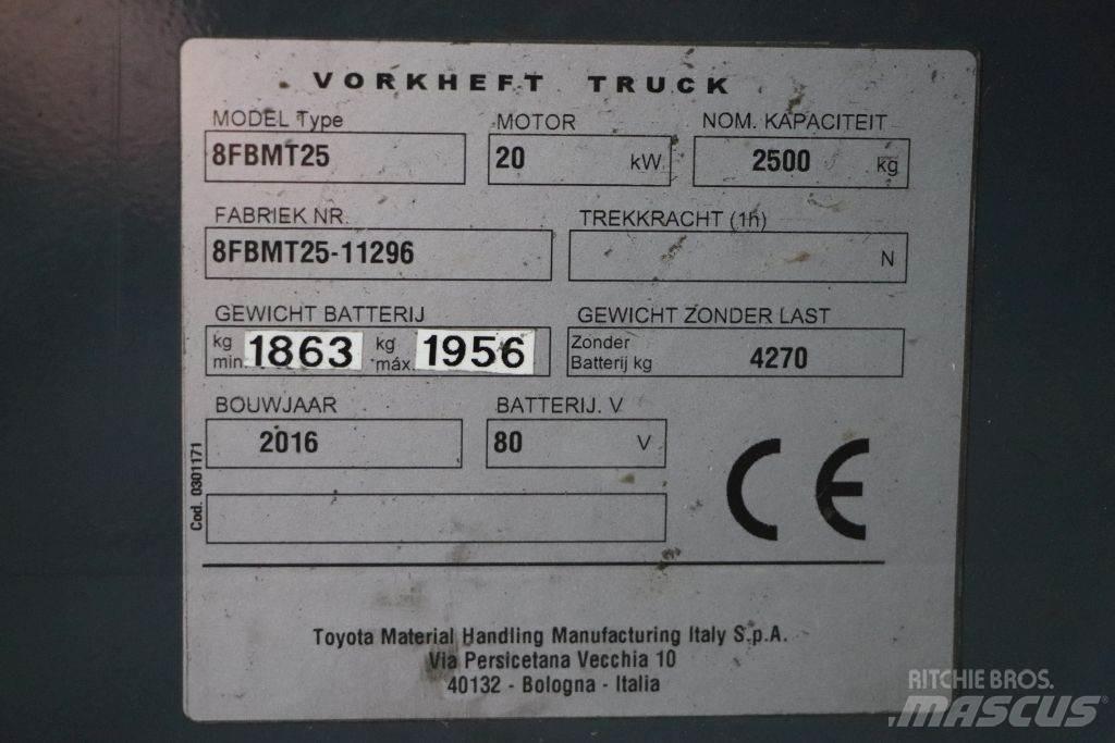 Toyota 8FBMT25 Elektrische heftrucks
