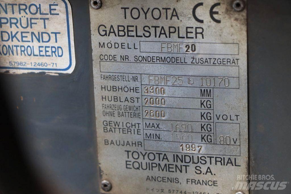 Toyota FBMF20 Elektrische heftrucks