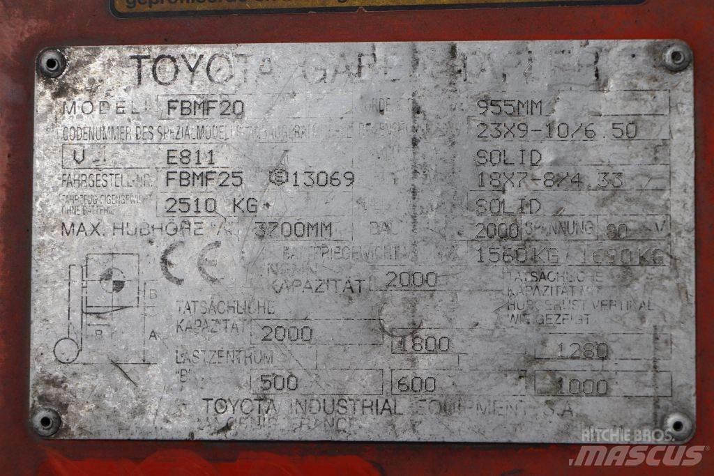 Toyota FBMF20 Elektrische heftrucks