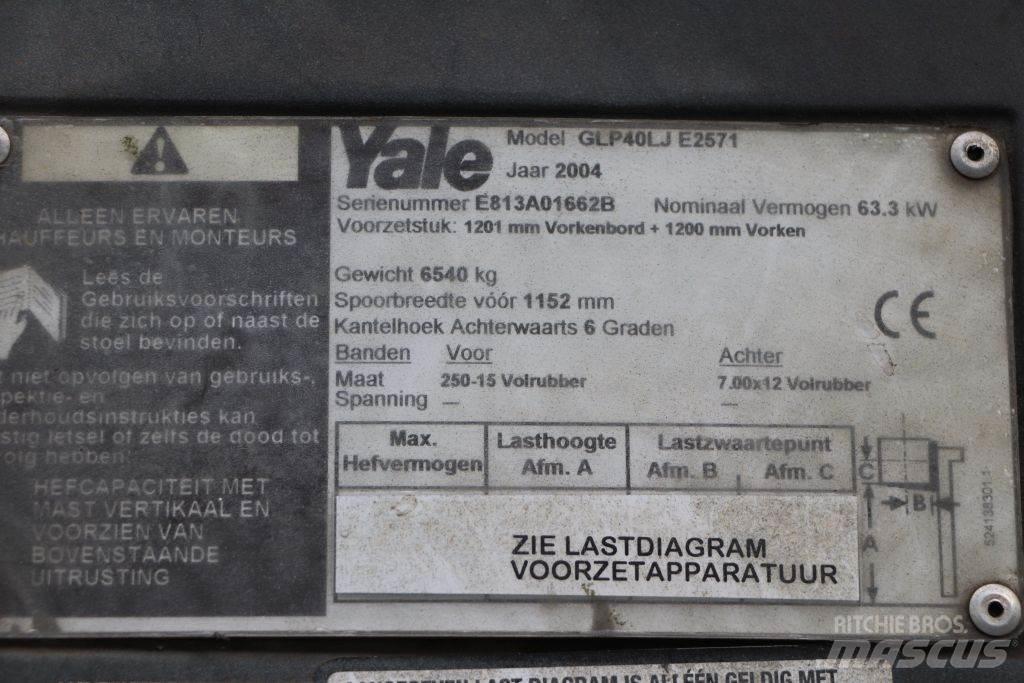 Yale GLP40LJ LPG heftrucks