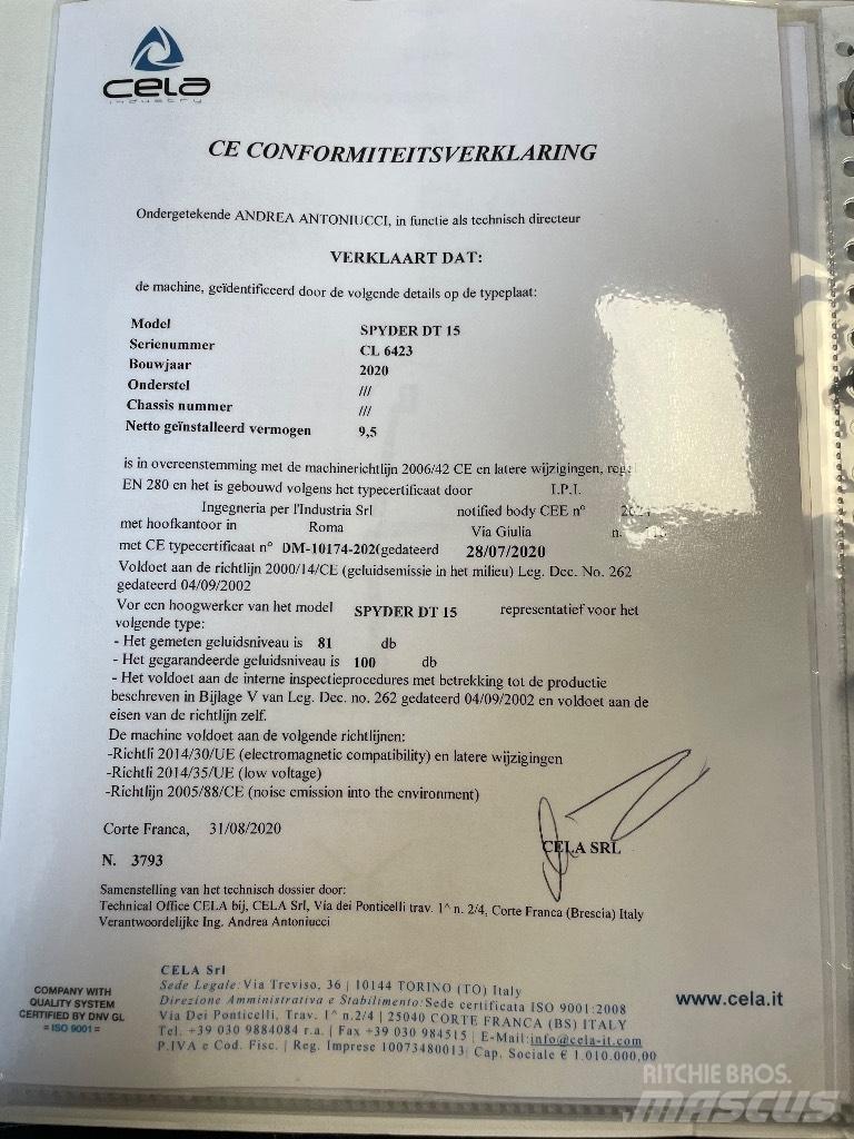 Cela DT 15 Gelenkteleskoparbeitsbühnen