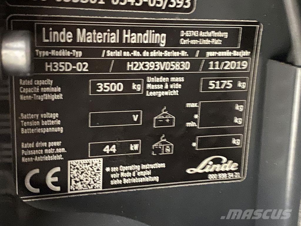 Linde H35D-02 Diesel heftrucks