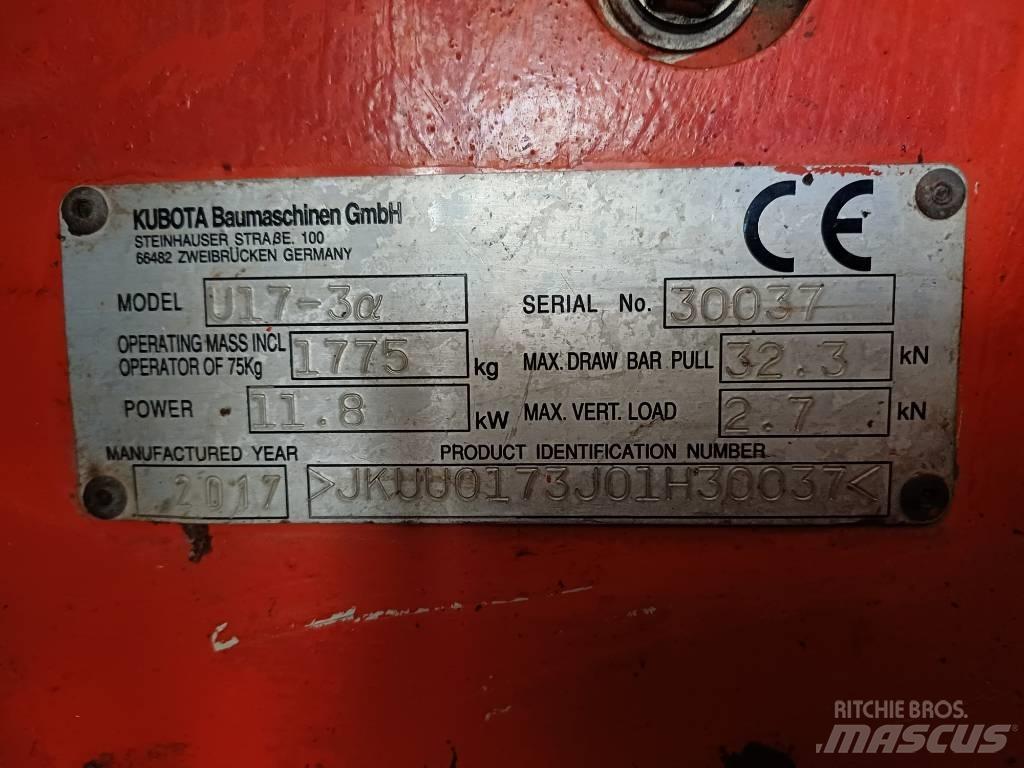 Kubota U 17-3 Minibagger < 7t