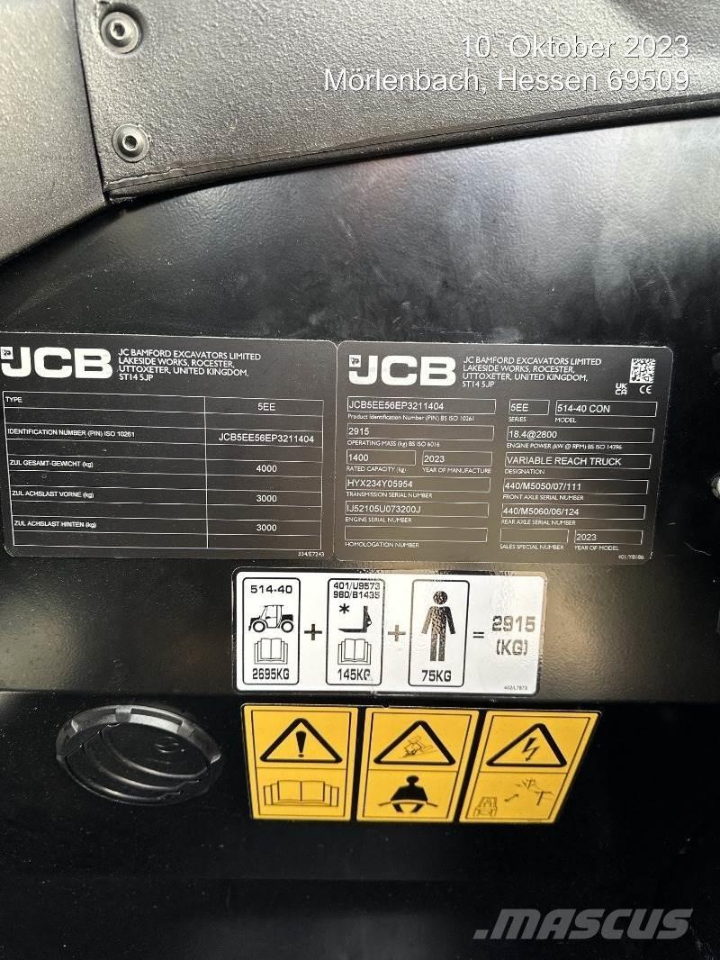 JCB 514-40 CON Teleskoplader