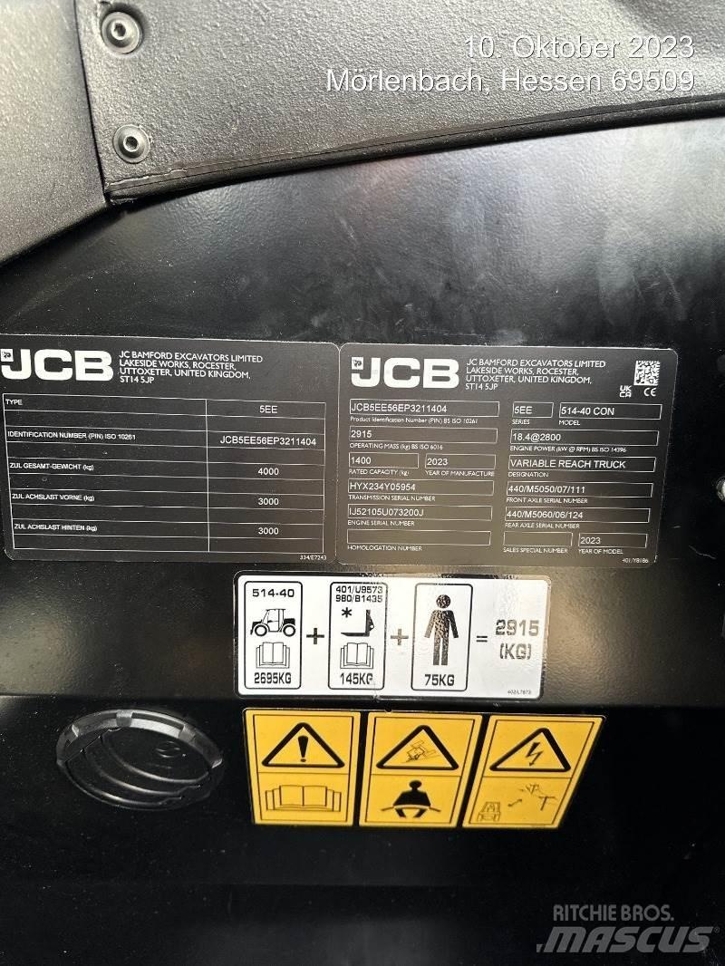 JCB 514-40 CON Teleskoplader