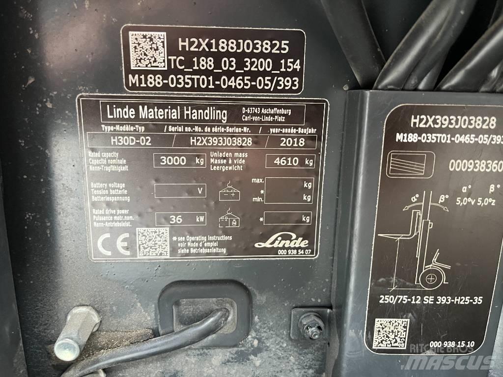 Linde H30D-02 Diesel heftrucks