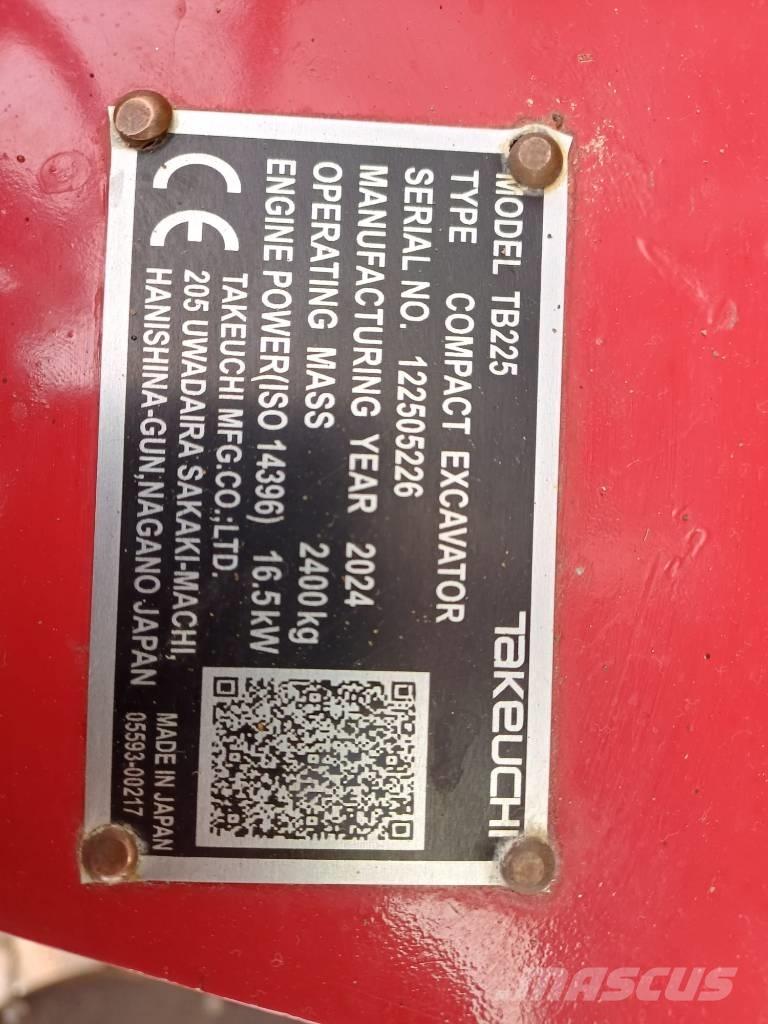 Takeuchi TB 225 Minibagger < 7t