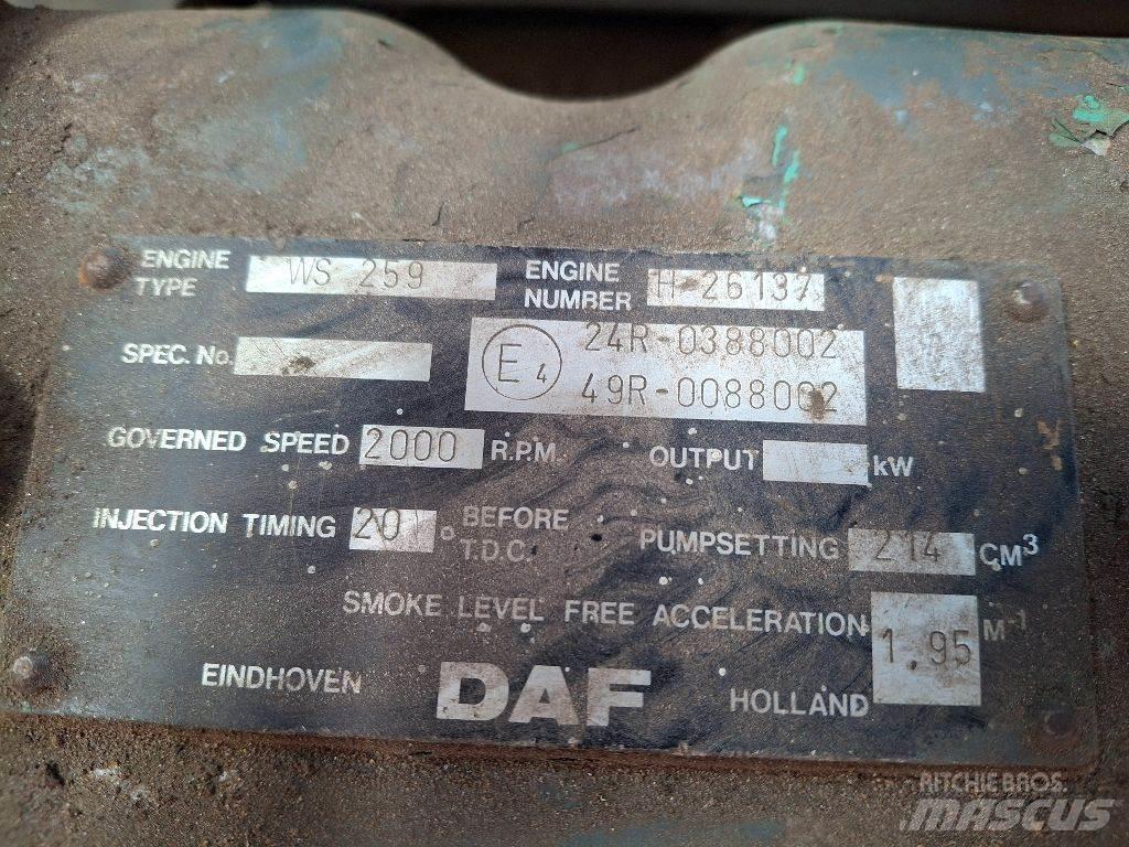 DAF WS259 Motoren
