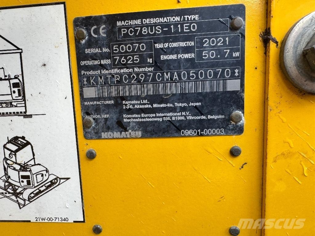 Komatsu PC 78 US Midibagger  7t - 12t