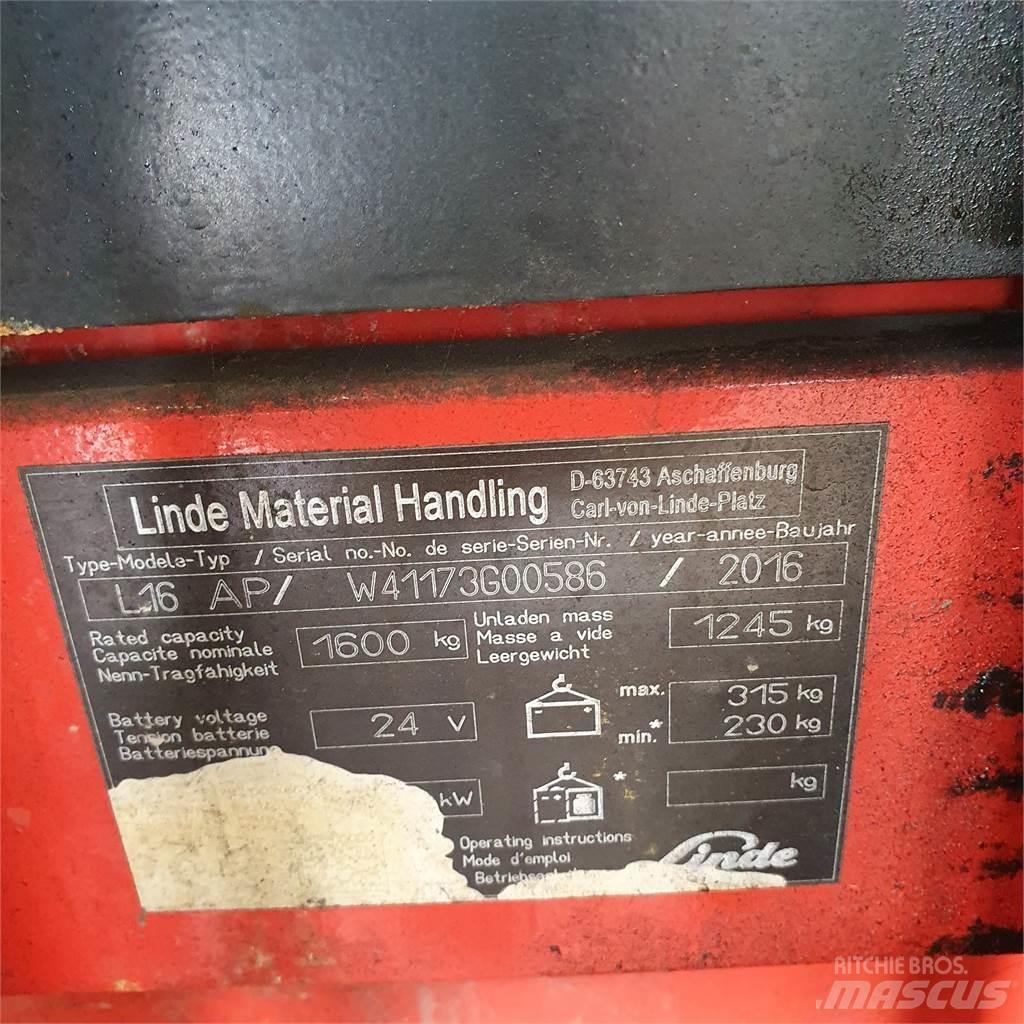 Linde L16AP Deichselstapler