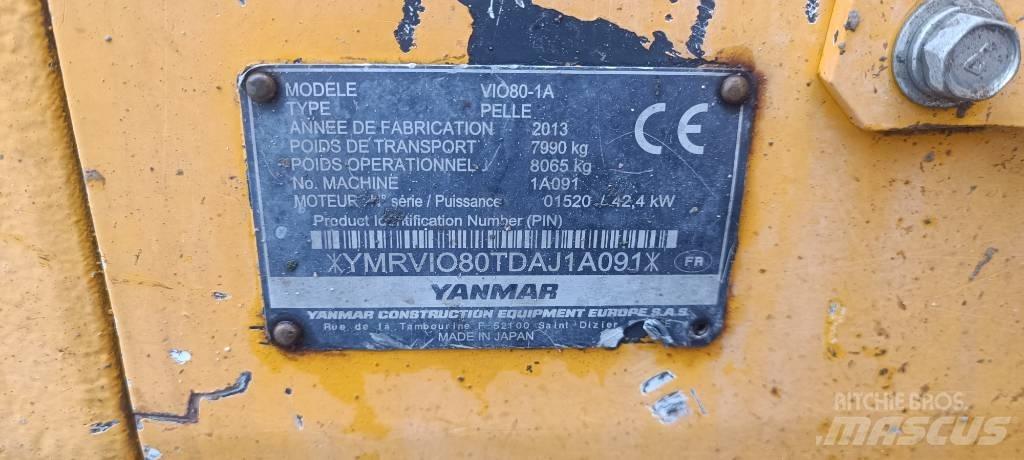 Yanmar Vio 80-1A Midibagger  7t - 12t