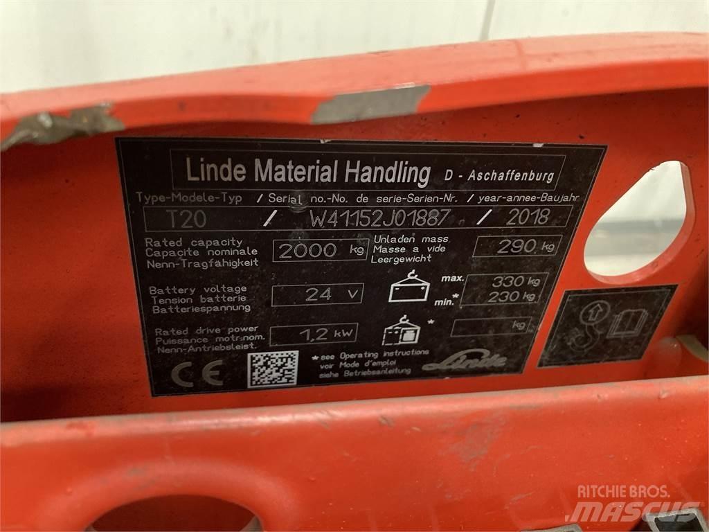 Linde T20 Niedergabelstapler