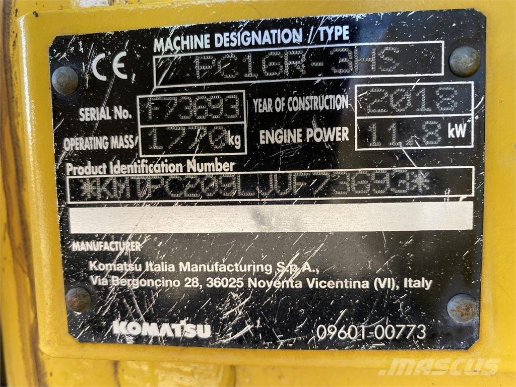 Komatsu PC16R-3HS Mobilbagger