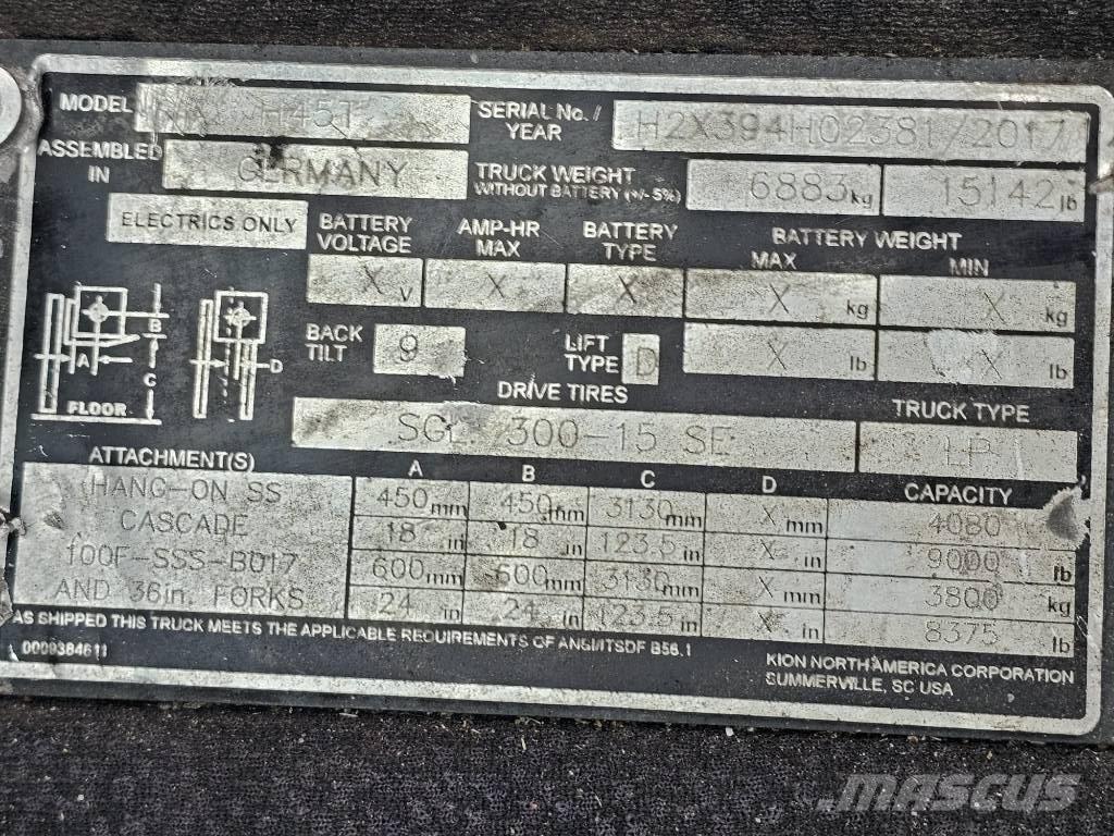 Linde H45T LPG heftrucks