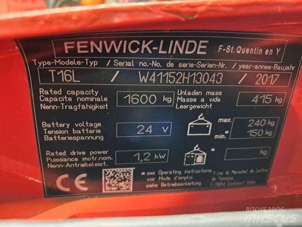 Linde T16L Niedergabelstapler