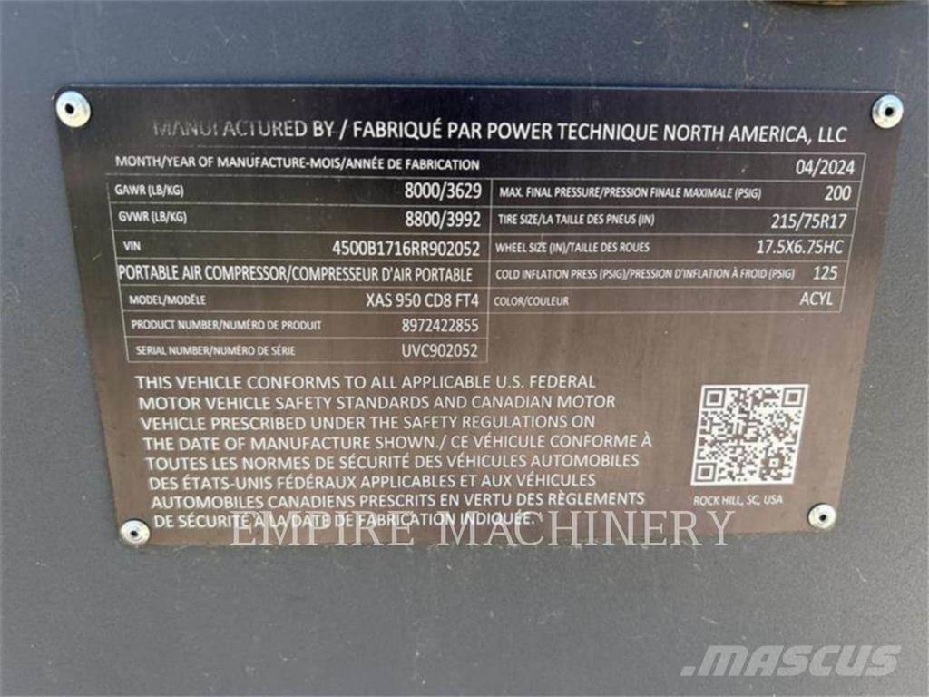 Atlas Copco XAS950CD Kompressoren