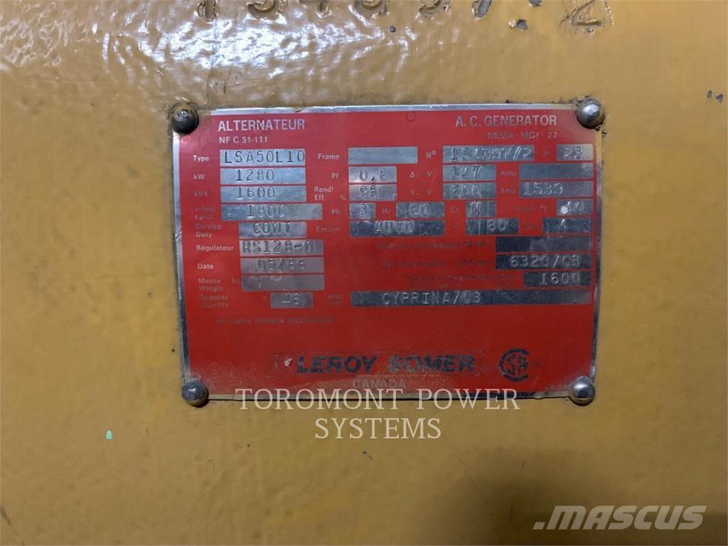 CAT 1250KW-600-3512 Diesel Generatoren