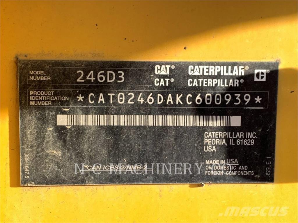 CAT 246D3 H3CB Kompaktlader