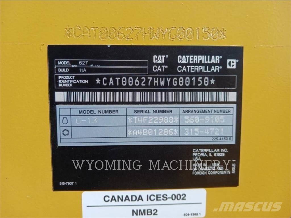 CAT 627 Schaber