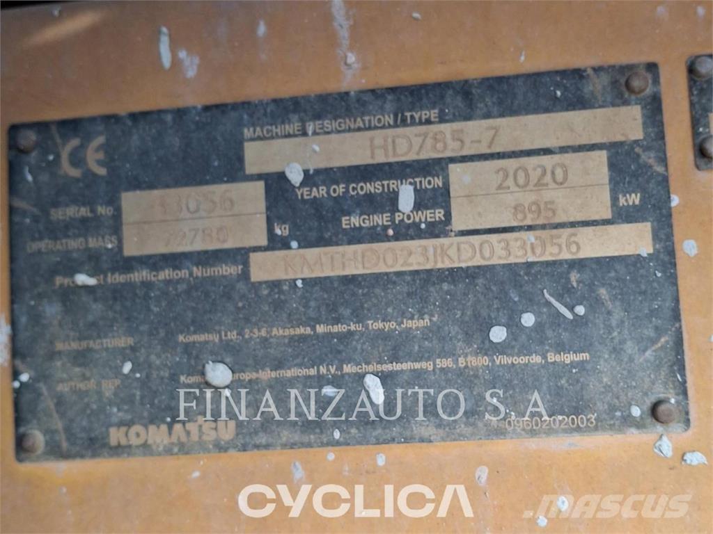 Komatsu HD785-7 Dumper - Knickgelenk