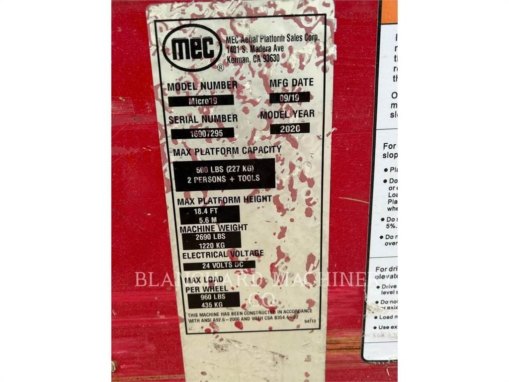 MEC MICRO 19 Scheren-Arbeitsbühnen