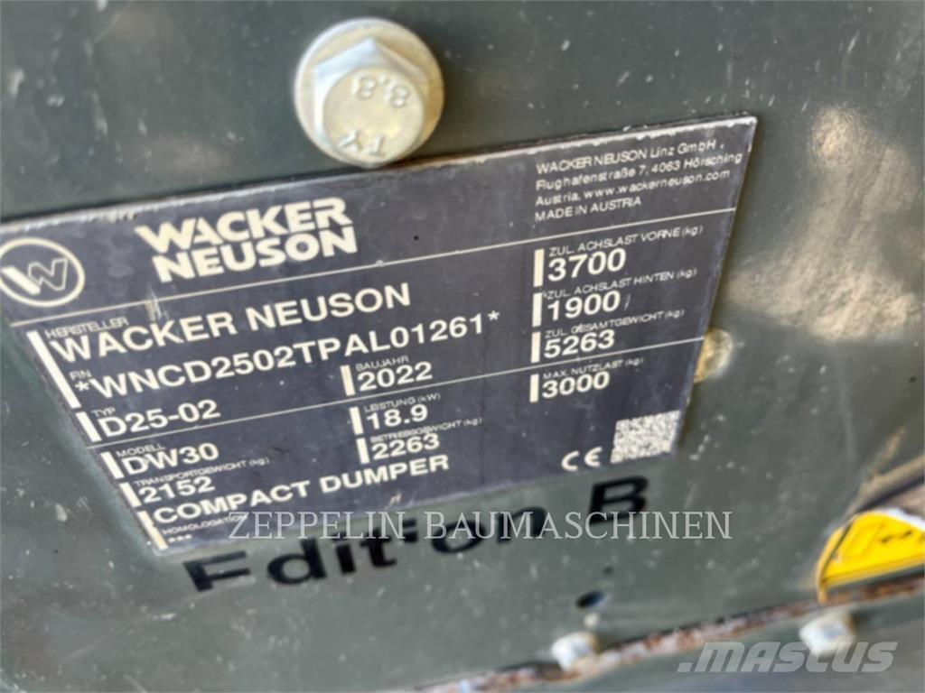 Wacker DW30 Dumper - Knickgelenk