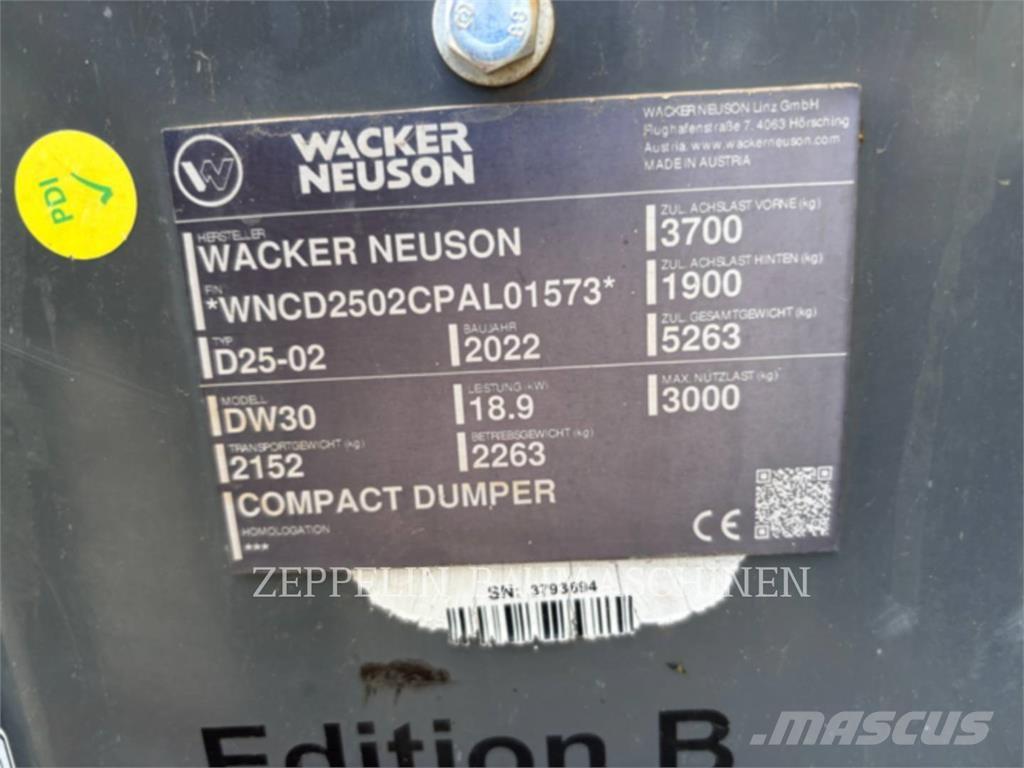 Wacker DW30 Dumper - Knickgelenk