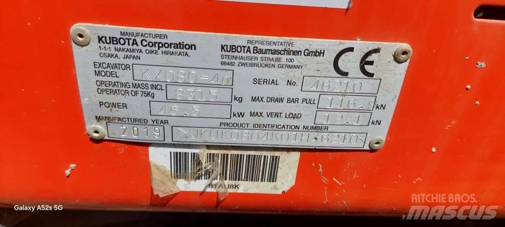 Kubota KX 080-4 Midibagger  7t - 12t
