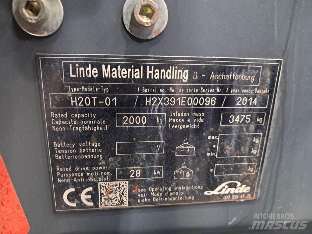 Linde H20T-01 LPG heftrucks