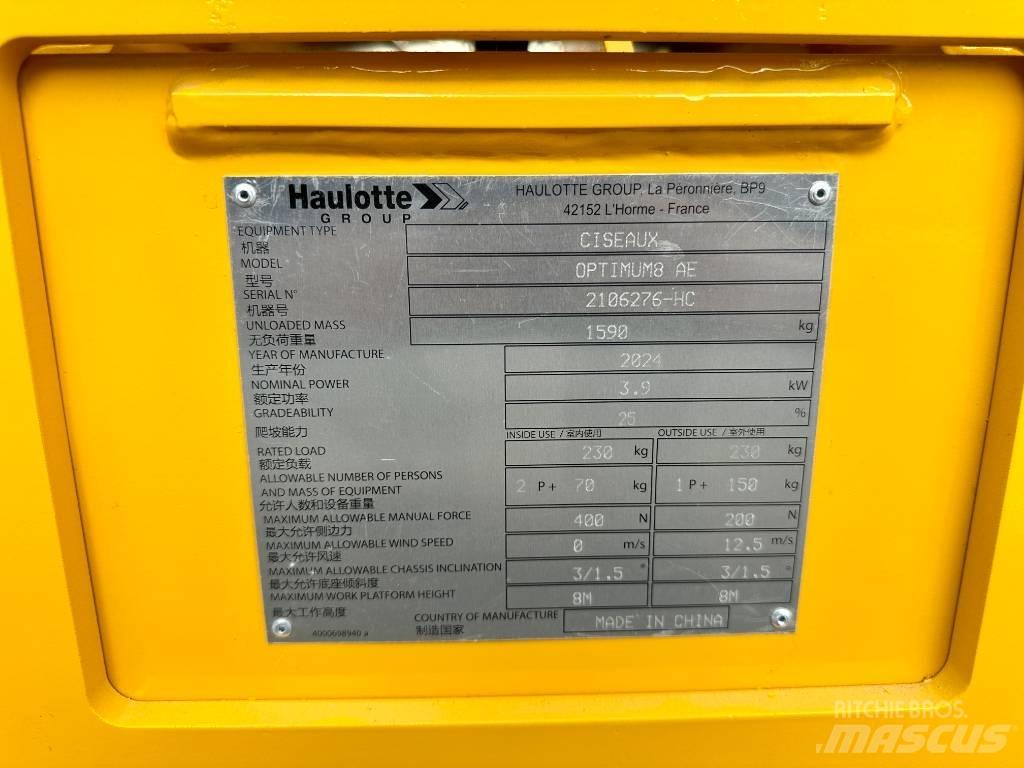 Haulotte OPTIMUM 8 Scheren-Arbeitsbühnen