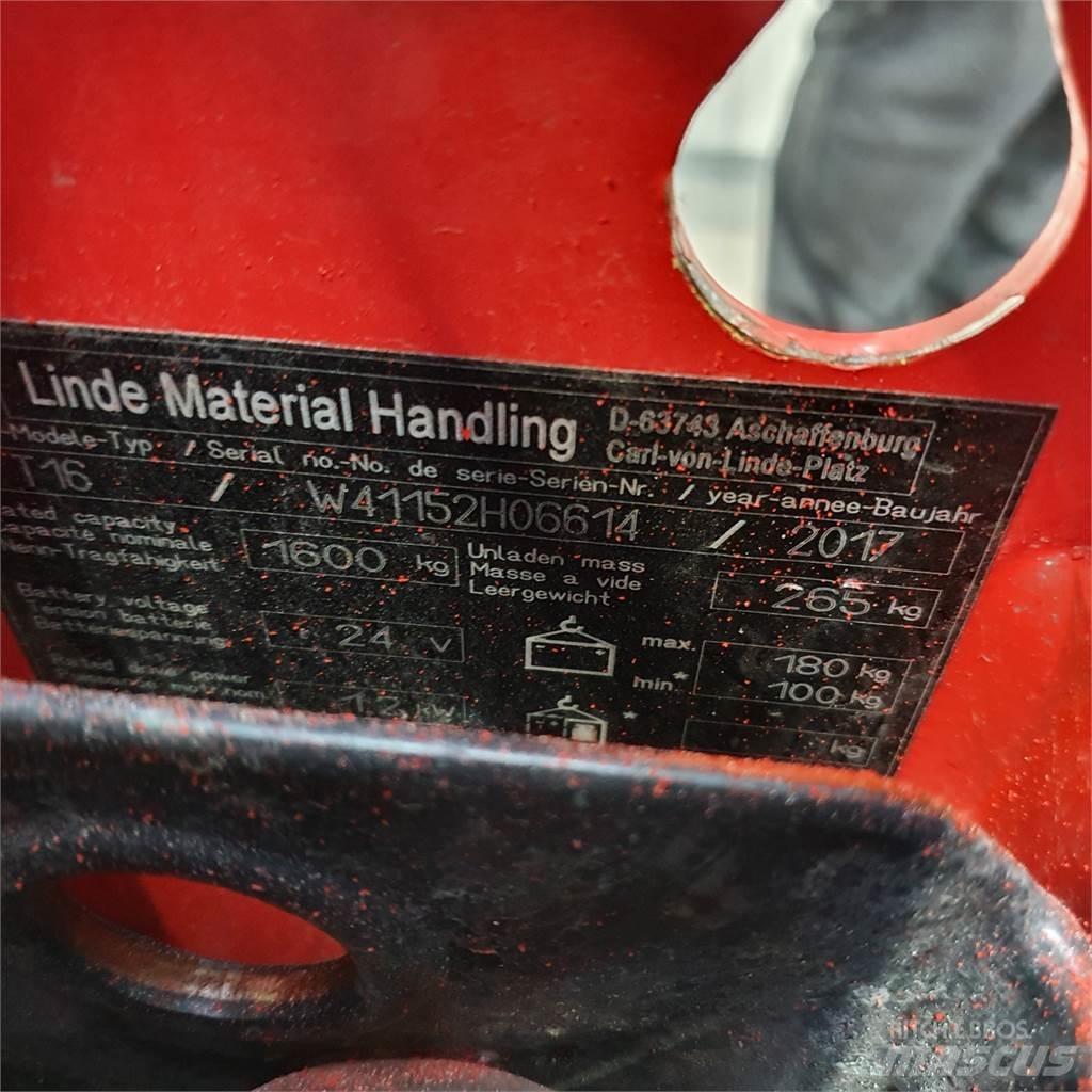 Linde T16 Niedergabelstapler
