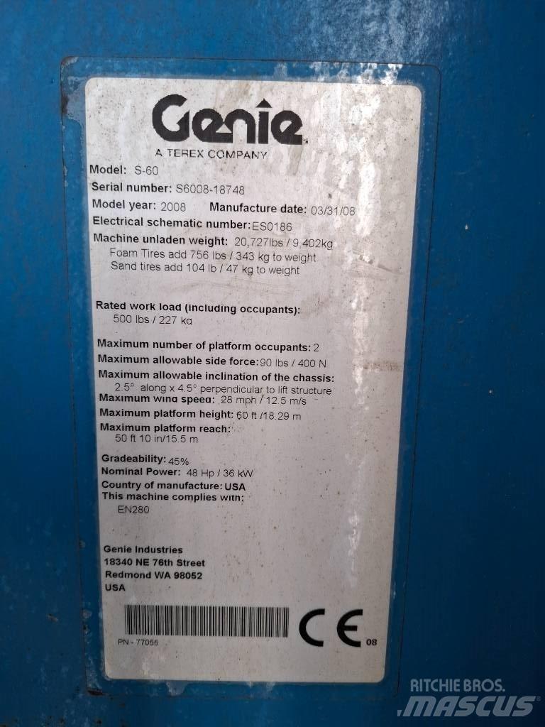 Genie S 60 Teleskopbühnen