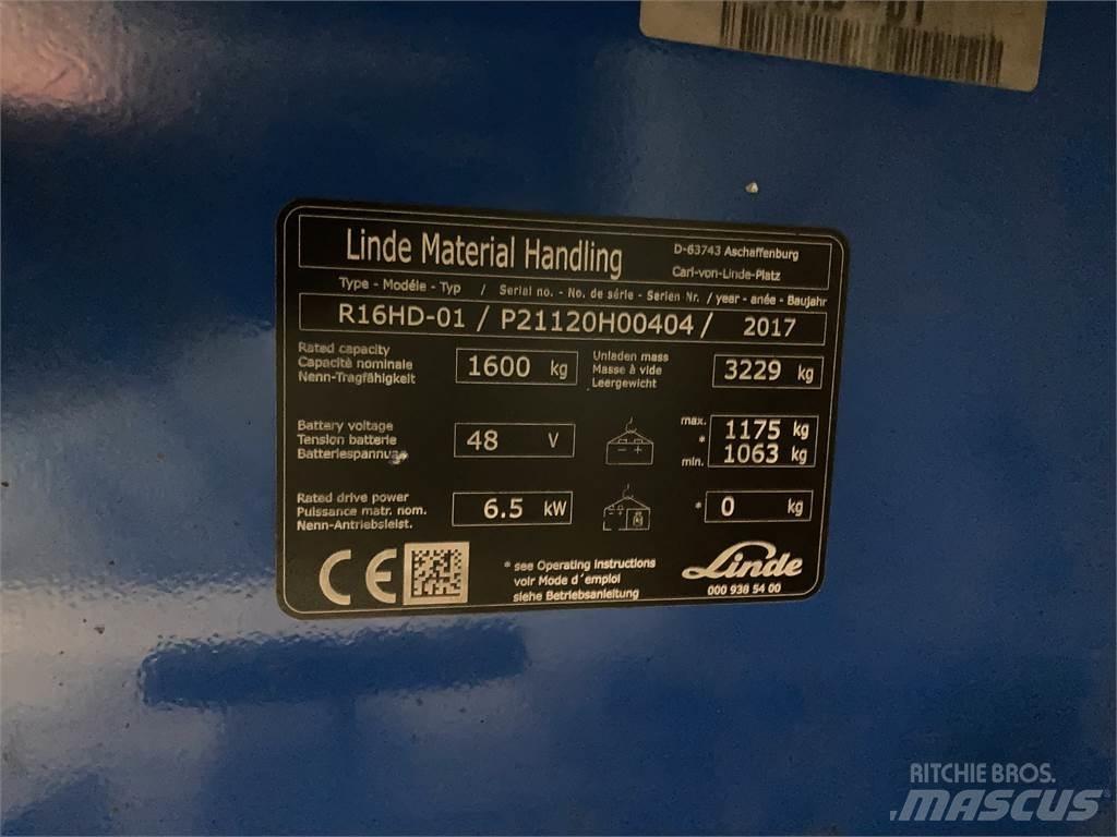Linde R16HD Schubmaststapler
