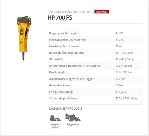 Indeco HP 700 FS Hammer / Brecher
