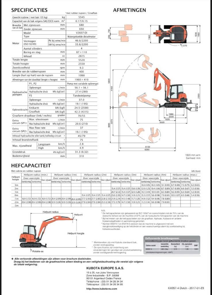 Kubota KX057-4 Minibagger < 7t