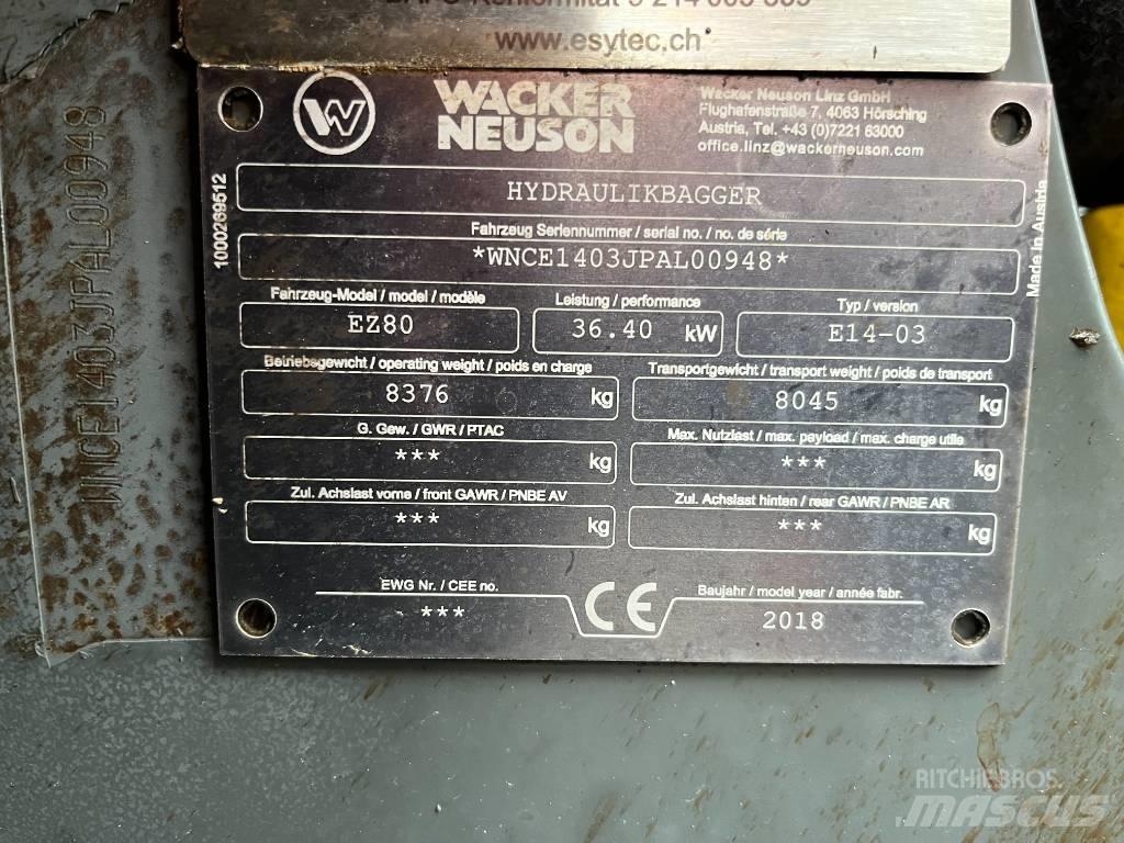 Wacker Neuson EZ 80 Midibagger  7t - 12t