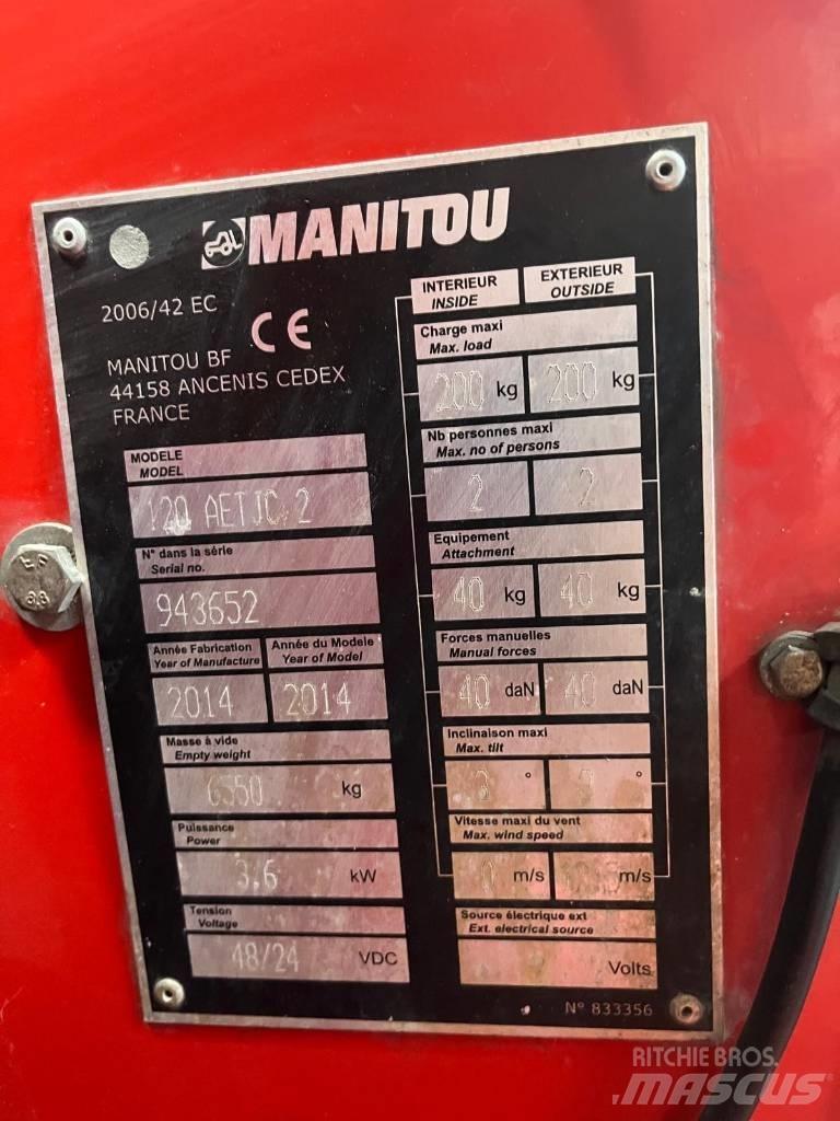 Manitou 120 AET JC Gelenkteleskoparbeitsbühnen