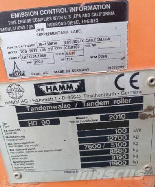 Hamm HD 90 Sonstige Baumaschinen