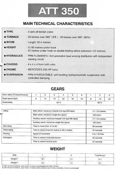 Terex PPM ATT 350 Kranwagen