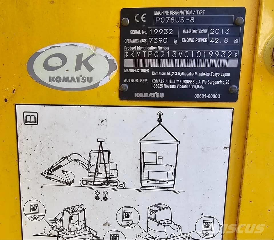 Komatsu PC 78 US-8 Midibagger  7t - 12t