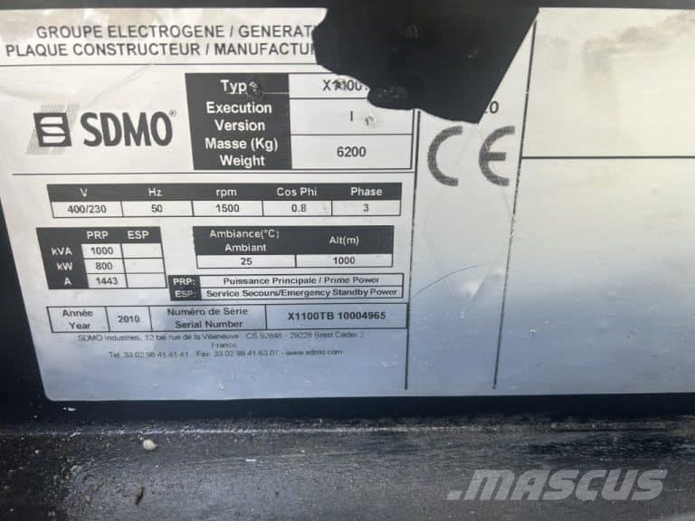 Sdmo X1100 TB Diesel Generatoren