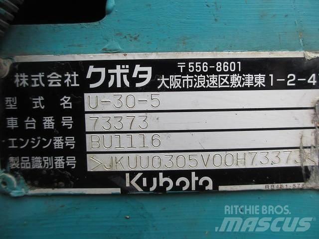 Kubota U 30-5 Minibagger < 7t